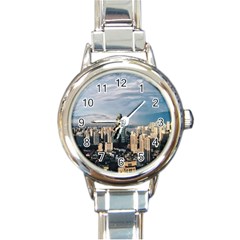 Shanghai The Window Sunny Days City Round Italian Charm Watch by BangZart