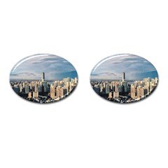 Shanghai The Window Sunny Days City Cufflinks (oval)