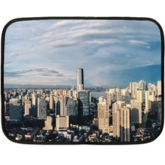 Shanghai The Window Sunny Days City Fleece Blanket (mini) by BangZart