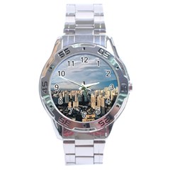 Shanghai The Window Sunny Days City Stainless Steel Analogue Watch by BangZart