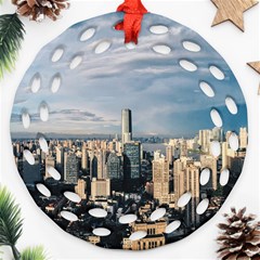 Shanghai The Window Sunny Days City Ornament (round Filigree) by BangZart