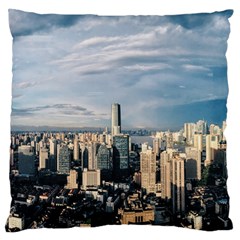 Shanghai The Window Sunny Days City Standard Flano Cushion Case (two Sides) by BangZart