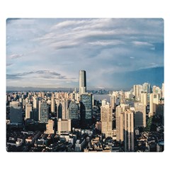 Shanghai The Window Sunny Days City Double Sided Flano Blanket (small) 