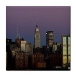 Skyline City Manhattan New York Tile Coasters Front