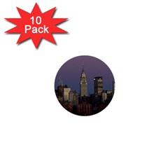 Skyline City Manhattan New York 1  Mini Buttons (10 Pack) 