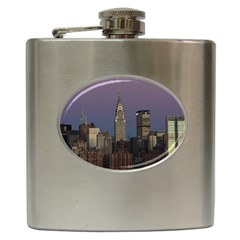 Skyline City Manhattan New York Hip Flask (6 Oz) by BangZart