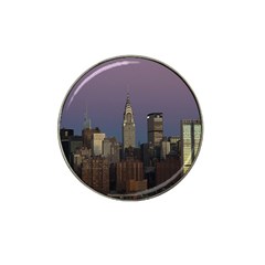 Skyline City Manhattan New York Hat Clip Ball Marker by BangZart