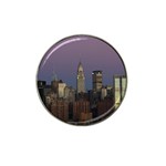 Skyline City Manhattan New York Hat Clip Ball Marker (10 pack) Front