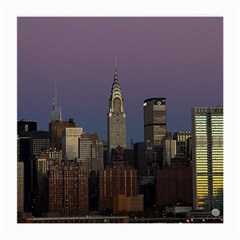 Skyline City Manhattan New York Medium Glasses Cloth by BangZart