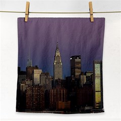 Skyline City Manhattan New York Face Towel by BangZart