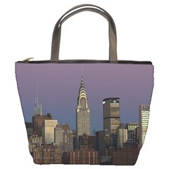 Skyline City Manhattan New York Bucket Bags by BangZart