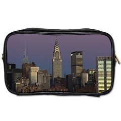 Skyline City Manhattan New York Toiletries Bags by BangZart