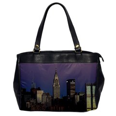 Skyline City Manhattan New York Office Handbags by BangZart