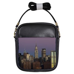 Skyline City Manhattan New York Girls Sling Bags by BangZart