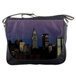 Skyline City Manhattan New York Messenger Bags Front