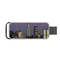 Skyline City Manhattan New York Portable Usb Flash (one Side)