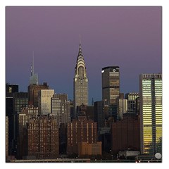 Skyline City Manhattan New York Large Satin Scarf (square) by BangZart