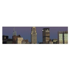 Skyline City Manhattan New York Satin Scarf (oblong) by BangZart