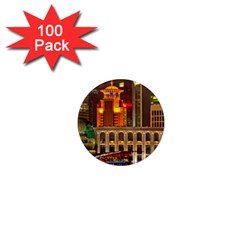 Shanghai Skyline Architecture 1  Mini Magnets (100 pack) 