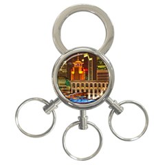 Shanghai Skyline Architecture 3-Ring Key Chains