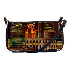 Shanghai Skyline Architecture Shoulder Clutch Bags