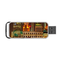 Shanghai Skyline Architecture Portable Usb Flash (one Side) by BangZart