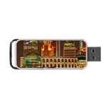 Shanghai Skyline Architecture Portable USB Flash (Two Sides) Front