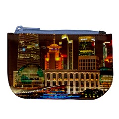 Shanghai Skyline Architecture Large Coin Purse by BangZart