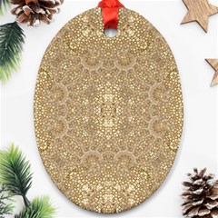 Ornate Golden Baroque Design Ornament (oval) by dflcprints