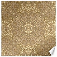 Ornate Golden Baroque Design Canvas 12  X 12   by dflcprints