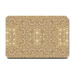 Ornate Golden Baroque Design Small Doormat  by dflcprints