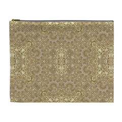 Ornate Golden Baroque Design Cosmetic Bag (xl) by dflcprints