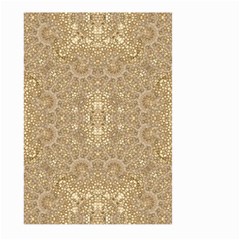 Ornate Golden Baroque Design Large Garden Flag (two Sides) by dflcprints