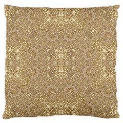 Ornate Golden Baroque Design Standard Flano Cushion Case (two Sides) by dflcprints