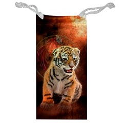 Cute Little Tiger Baby Jewelry Bag by FantasyWorld7