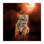 Cute Little Tiger Baby Medium Glasses Cloth Front