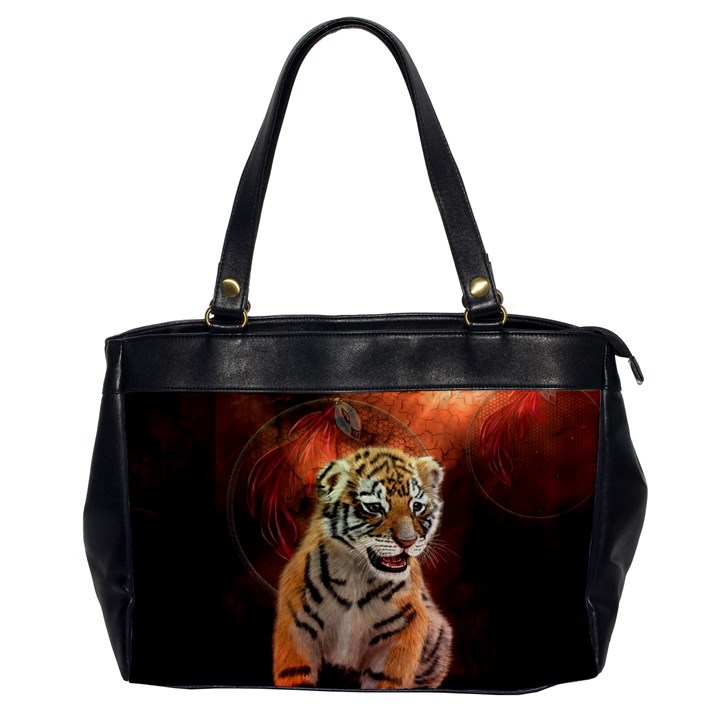 Cute Little Tiger Baby Office Handbags