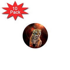 Cute Little Tiger Baby 1  Mini Magnet (10 Pack)  by FantasyWorld7