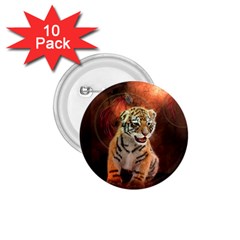 Cute Little Tiger Baby 1 75  Buttons (10 Pack) by FantasyWorld7