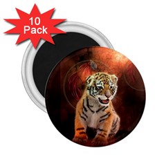 Cute Little Tiger Baby 2 25  Magnets (10 Pack)  by FantasyWorld7