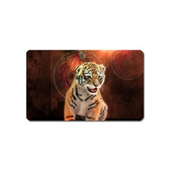 Cute Little Tiger Baby Magnet (name Card) by FantasyWorld7