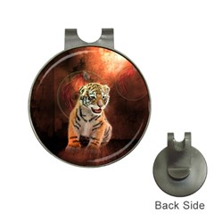 Cute Little Tiger Baby Hat Clips With Golf Markers by FantasyWorld7