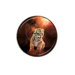 Cute Little Tiger Baby Hat Clip Ball Marker by FantasyWorld7