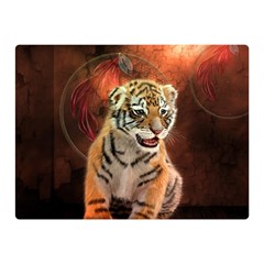 Cute Little Tiger Baby Double Sided Flano Blanket (mini)  by FantasyWorld7