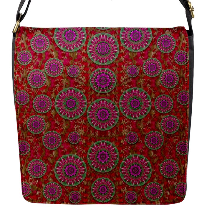 Hearts Can Also Be Flowers Such As Bleeding Hearts Pop Art Flap Messenger Bag (S)