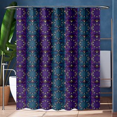 Retro Vintage Bleeding Hearts Pattern Shower Curtain 60  X 72  (medium) 