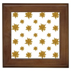 Graphic Nature Motif Pattern Framed Tiles by dflcprints