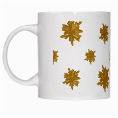 Graphic Nature Motif Pattern White Mugs by dflcprints