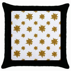 Graphic Nature Motif Pattern Throw Pillow Case (black) by dflcprints