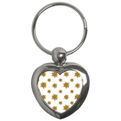 Graphic Nature Motif Pattern Key Chains (heart)  by dflcprints